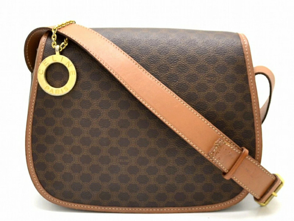 Celine Macadam Shoulder Bag Hobo Messenger